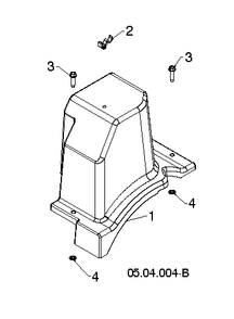 Control Panel and Discharge Chute 1 Diagram and Parts List for ST230 (97046910100)(2020-06) Husqvarna Snow Blower