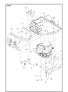 Part Location Diagram of 544252103 Husqvarna Antivibration element 25xh