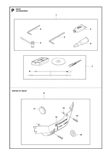 Accessories Diagram and Parts List for 562XP 2013-01 Husqvarna Chainsaw