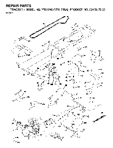 Drive Diagram and Parts List for YTH1746A (954567055)(2000-11) Husqvarna Lawn Tractor