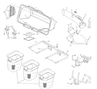 Product Complete Diagram and Parts List for 54IN 591111301 2019-05 Husqvarna Lawn Tractor Accessories