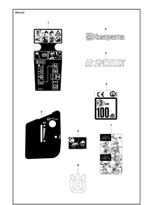 Part Location Diagram of 578392502 Husqvarna Decal