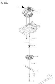 Part Location Diagram of 510436610 Husqvarna Blade