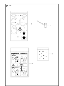 Kit Switch Off Diagram and Parts List for K750 2009-07 Husqvarna Lawn Tractor Accessories