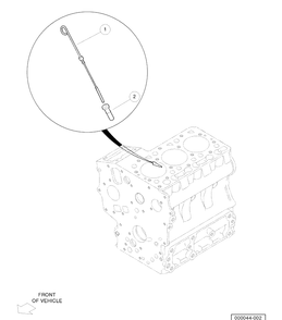 Dipstick And Guide Diagram and Parts List for HUV4421DXP 2006-11 Husqvarna Lawn Tractor