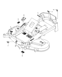 Decals Diagram and Parts List for MZ6128 (966613103)(2013-01) Husqvarna Lawn Mower