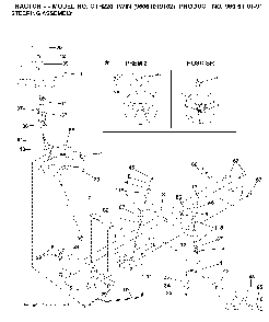 Steering Diagram and Parts List for CTH220TWIN (96061019102)(2007-11) Husqvarna Lawn Tractor