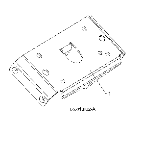 Small mounting plate Diagram and Parts List for 96193009603  Husqvarna Snow Blower