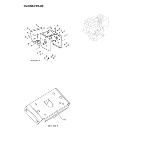 Engine/Frame Diagram and Parts List for 970528602  Husqvarna Snow Blower