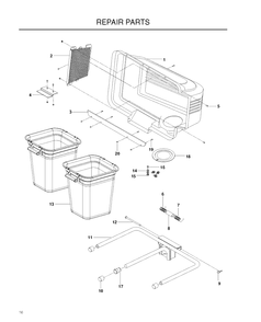 Bagger Diagram and Parts List for 966529201 2009-12 Husqvarna Lawn Tractor Accessories