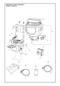 Complete Product Diagram and Parts List for ARSC5600XV1  Husqvarna Lawn Tractor Accessories