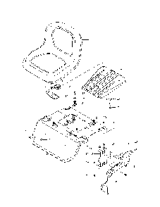 Seat Diagram and Parts List for 967262401-00  Husqvarna Lawn Mower