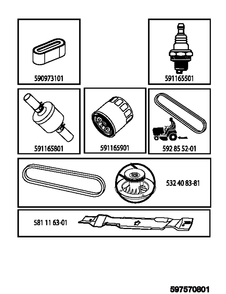 Part Location Diagram of 591165901 Husqvarna Filter