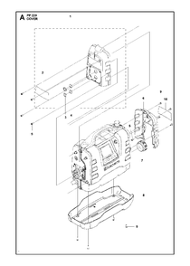Cover Diagram and Parts List for PP220 (20163400001 & Above)(2016) Husqvarna Miscellaneous