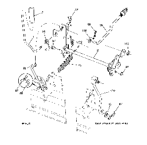 Mower lift Diagram and Parts List for 96043027700  Husqvarna Lawn Tractor