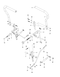 Steering Diagram and Parts List for RZ4824TF  Husqvarna Lawn Tractor