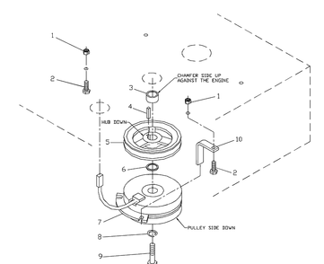 Engine Assembly Diagram and Parts List for ZTHKH4820 2000-05 Husqvarna Lawn Mower