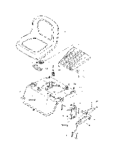 Seat Diagram and Parts List for 967638501-00  Husqvarna Lawn Mower