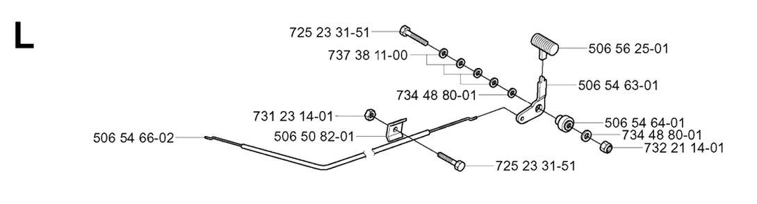 Controls 2 Diagram and Parts List for R13 (953950401)(2004-01) Husqvarna Lawn Tractor