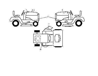 Decals Diagram and Parts List for 96043027600  Husqvarna Lawn Tractor