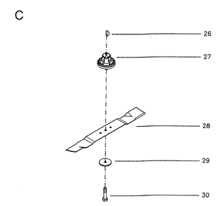 Cutting Equipment Diagram and Parts List for JET48  Husqvarna Lawn Mower