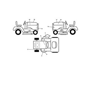 Decals Diagram and Parts List for LGT2654-96043018300  Husqvarna Lawn Tractor