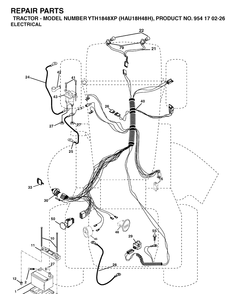 Part Location Diagram of 532008860 Husqvarna Cable