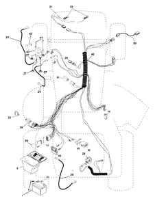 Electrical Diagram and Parts List for YTH1542 (954567048-B)(2001-01) Husqvarna Lawn Tractor