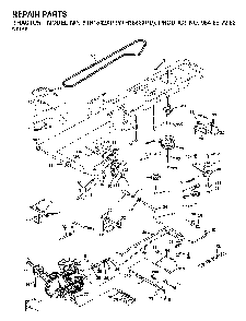 Drive Diagram and Parts List for YTH1542XPD (954567253)(2001-12) Husqvarna Lawn Tractor