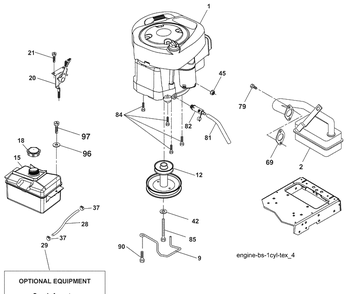 Engine Diagram and Parts List for LTH1538 (96043003802)(2008-04) Husqvarna Lawn Mower