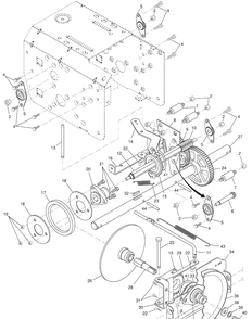 Drive Diagram and Parts List for 1130SBE (96193001704)(2007-12) Husqvarna Snow Blower