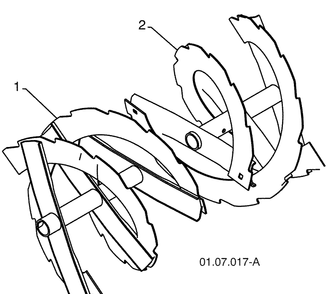Auger Housing / Impeller Assembly-B 1 Diagram and Parts List for 12524SB (96193004600)(2009-06) Husqvarna Snow Blower