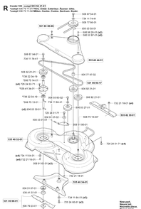 Part Location Diagram of 535463201 Husqvarna Deck Shell Assy