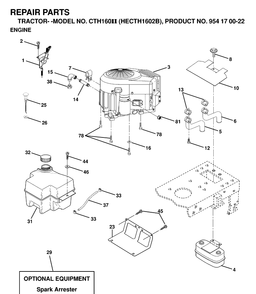 Part Location Diagram of 532169637 Husqvarna Abdeckung
