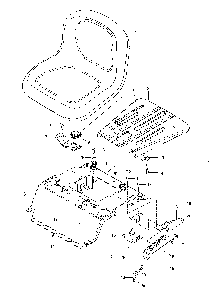 Seat Diagram and Parts List for 967924801-00  Husqvarna Lawn Mower