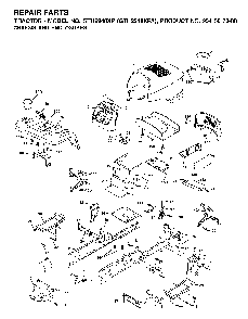 Chassis And Enclosures Diagram and Parts List for GTH2248XP (GTH2248 XPA, 954567888)(2002-01) Husqvarna Lawn Tractor