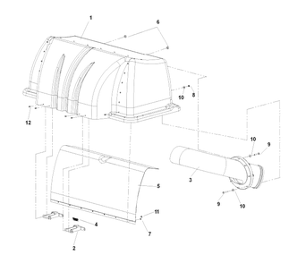 Hood Assembly 1 Diagram and Parts List for IZ5225TXPKOA (968999307)(2007-04) Husqvarna Lawn Mower