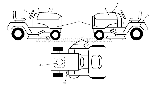 Page B Diagram and Parts List for YTH2246 (96043003700) (2006-11) Husqvarna Lawn Tractor