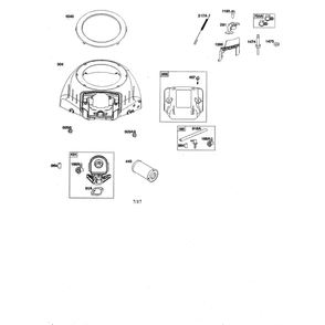 Engine >> Blower Housing/Air Cleaner Diagram and Parts List for 96043025900  Husqvarna Lawn Tractor