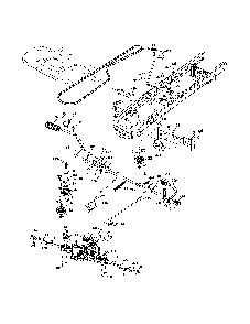 Drive Diagram and Parts List for YTH20K46-96043003300  Husqvarna Lawn Tractor