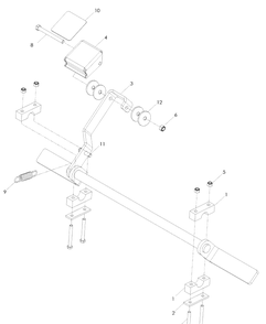 Parking Brake Diagram and Parts List for WH4817 (966947002)(2008-09) Husqvarna Lawn Mower