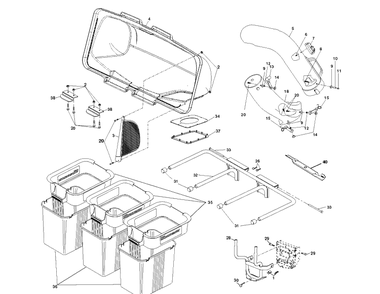 Part Location Diagram of 532192574 Husqvarna Chute, Lower
