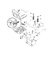 Seat Diagram and Parts List for YTH20K46-917240460  Husqvarna Lawn Tractor
