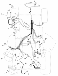 Page D Diagram and Parts List for CO17542LT 2007-02 Husqvarna Lawn Tractor