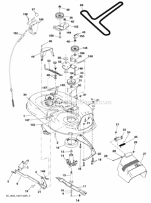 Page F Diagram and Parts List for CO17542LT 2007-02 Husqvarna Lawn Tractor