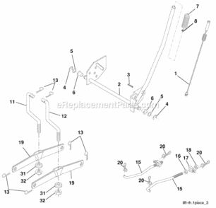 Page G Diagram and Parts List for CO17542LT 2007-02 Husqvarna Lawn Tractor