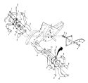 Tine Assembly Diagram and Parts List for CRT51 2002-95 - 954001092B Husqvarna Tiller