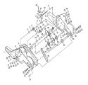 Transmission Diagram and Parts List for CRT51 2002-95 - 954001092B Husqvarna Tiller