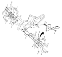 Tine Assembly Diagram and Parts List for CRT51 2002-96 - 954001092D Husqvarna Tiller