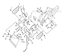 Tine Shield Diagram and Parts List for CRT51 2002-96 - 954001092D Husqvarna Tiller